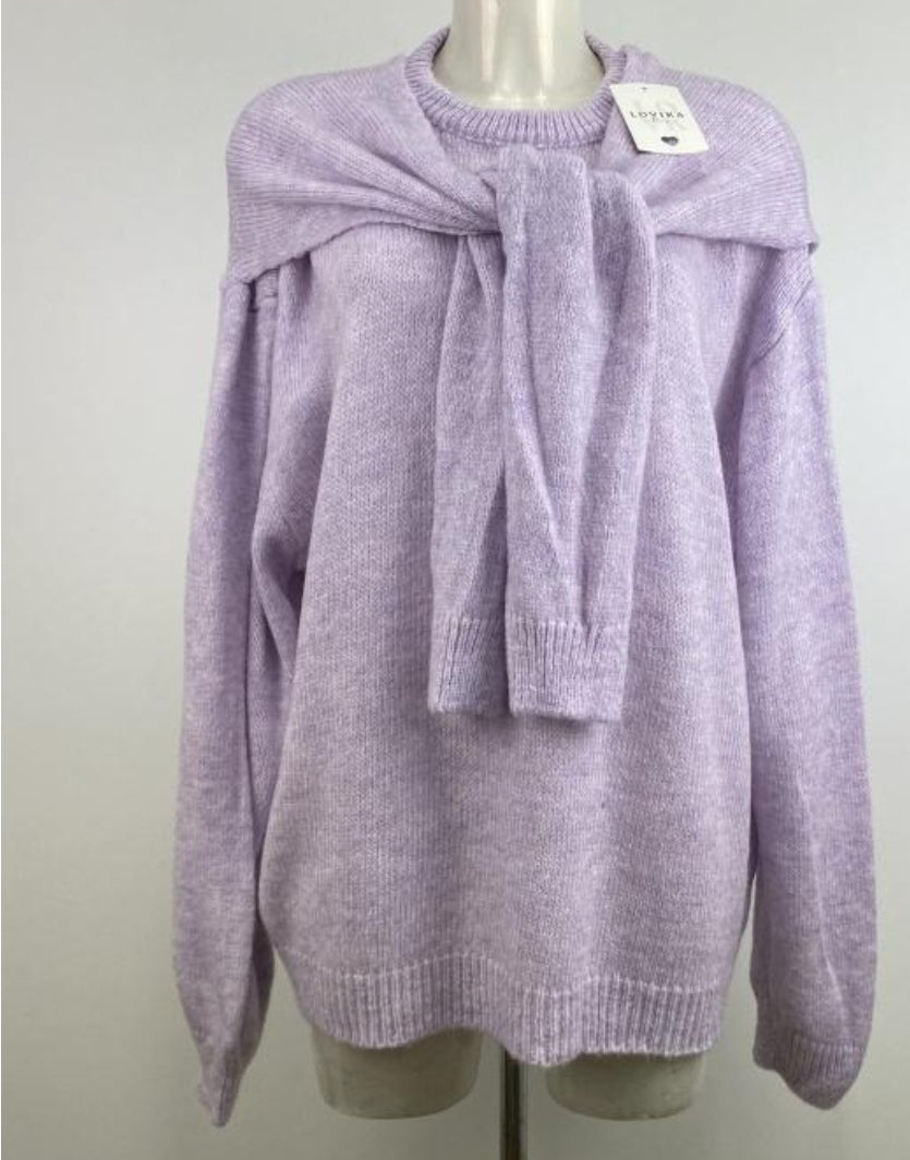 Lieke sweater lavendel