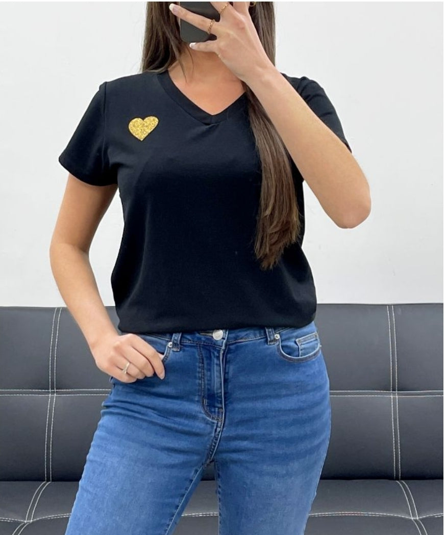 Single hart T-shirt
