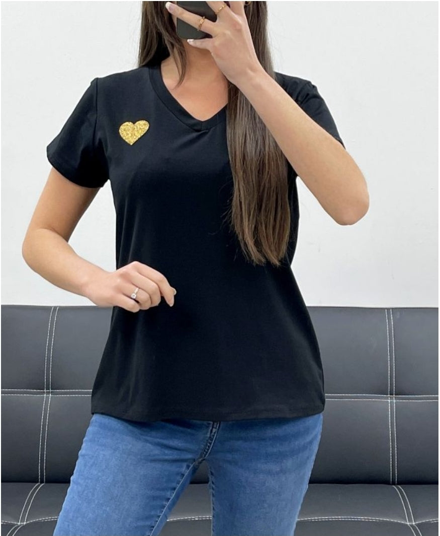 Single hart T-shirt