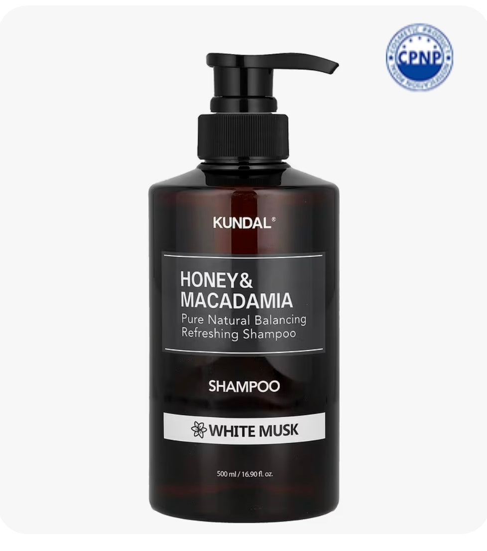 Kundal Honey & Macadamia Shampoo – White Musk 500ml