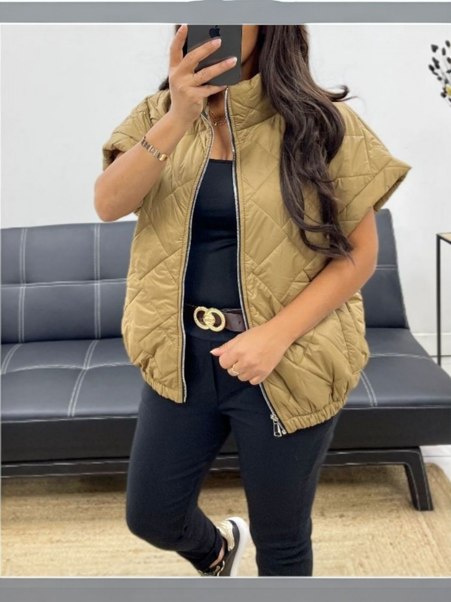 Bodywarmer | camel/geel