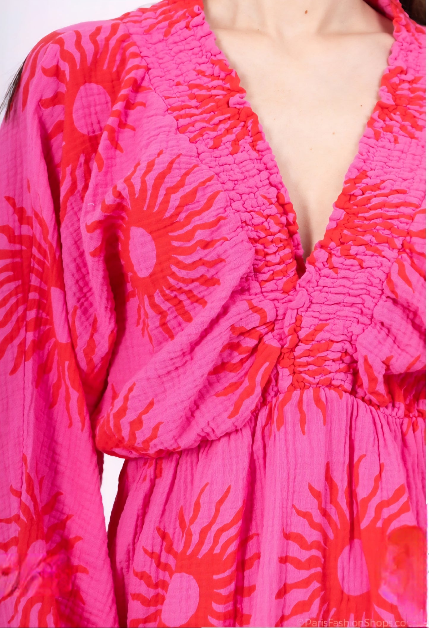 Solar jurk - fuschia 36 t/m 48