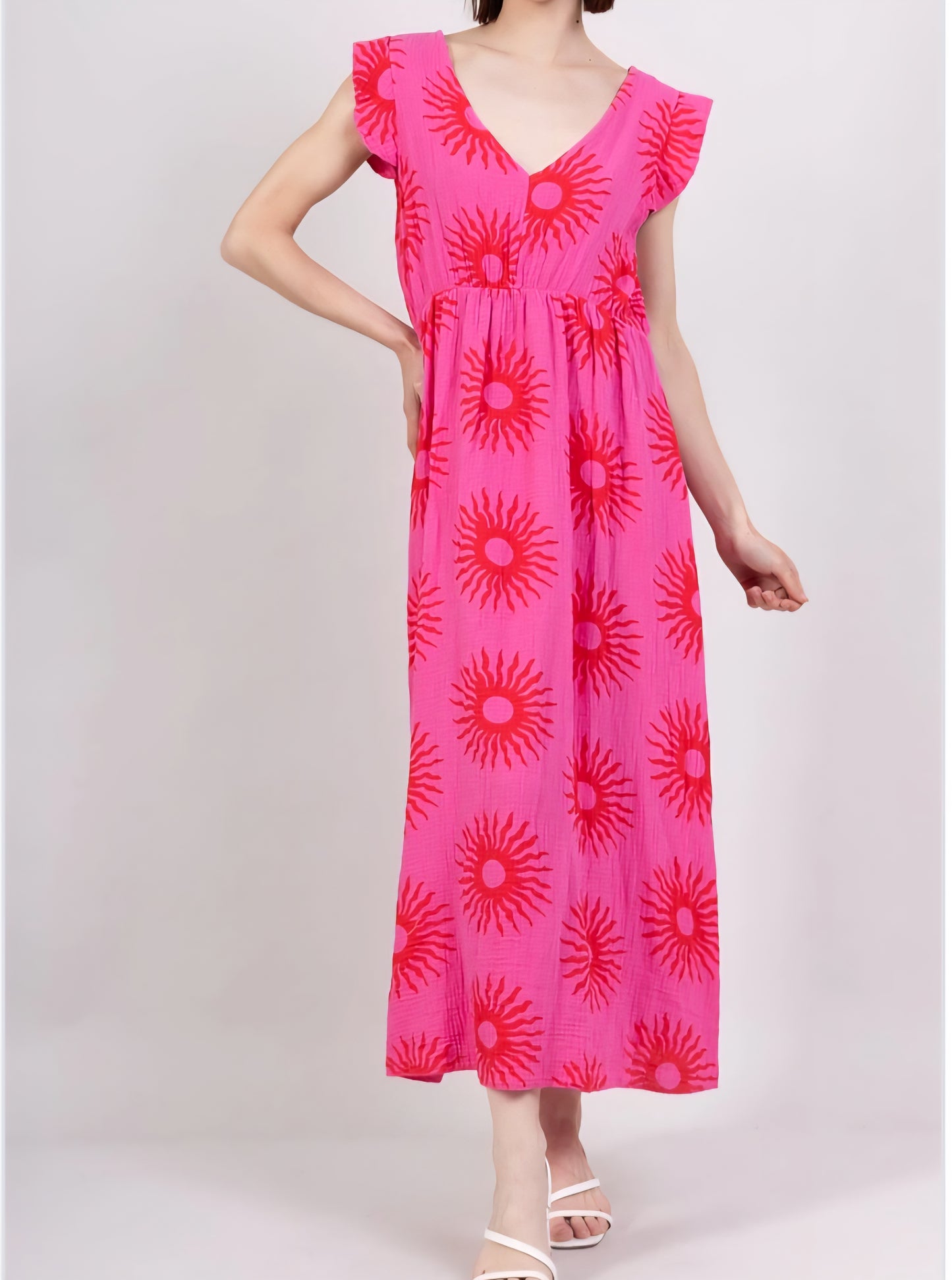 Solar dress fuschia