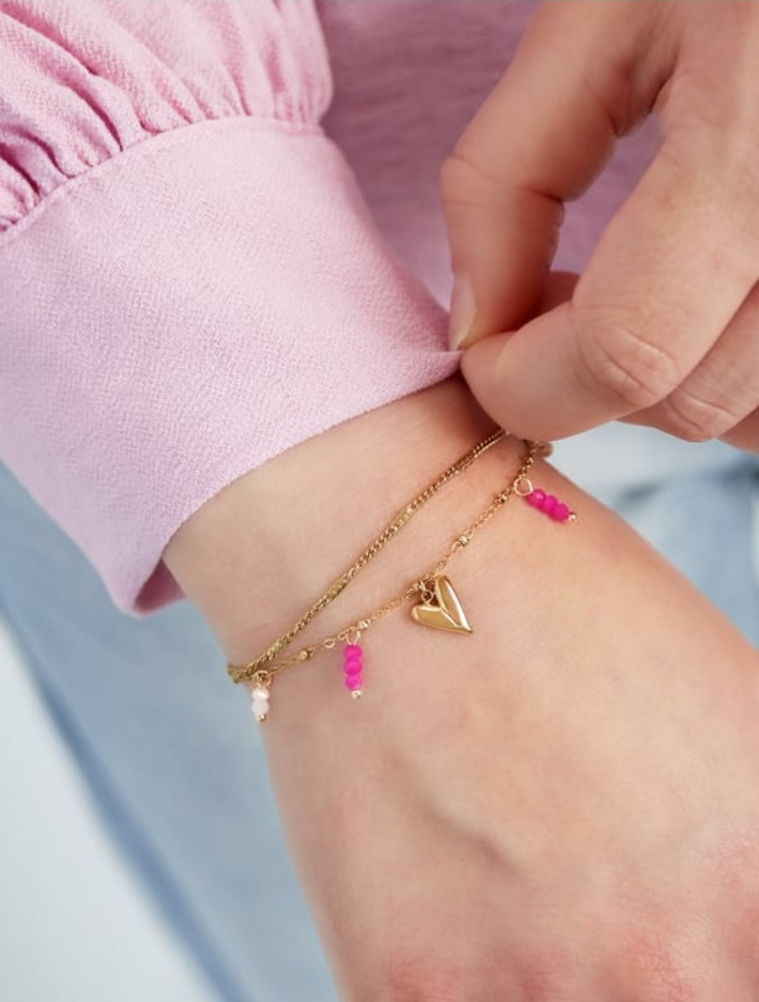 Dubbel love armband ♡