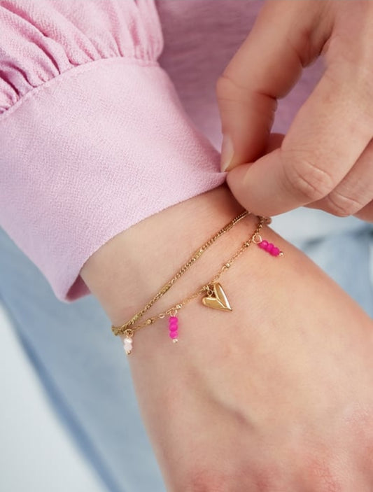 Dubbel love armband ♡