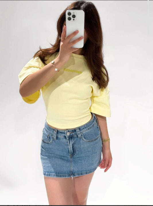 Redefined tee butter yellow