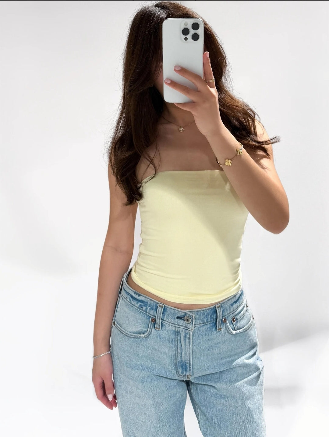 Sunny Days Tube Top – Butter Yellow