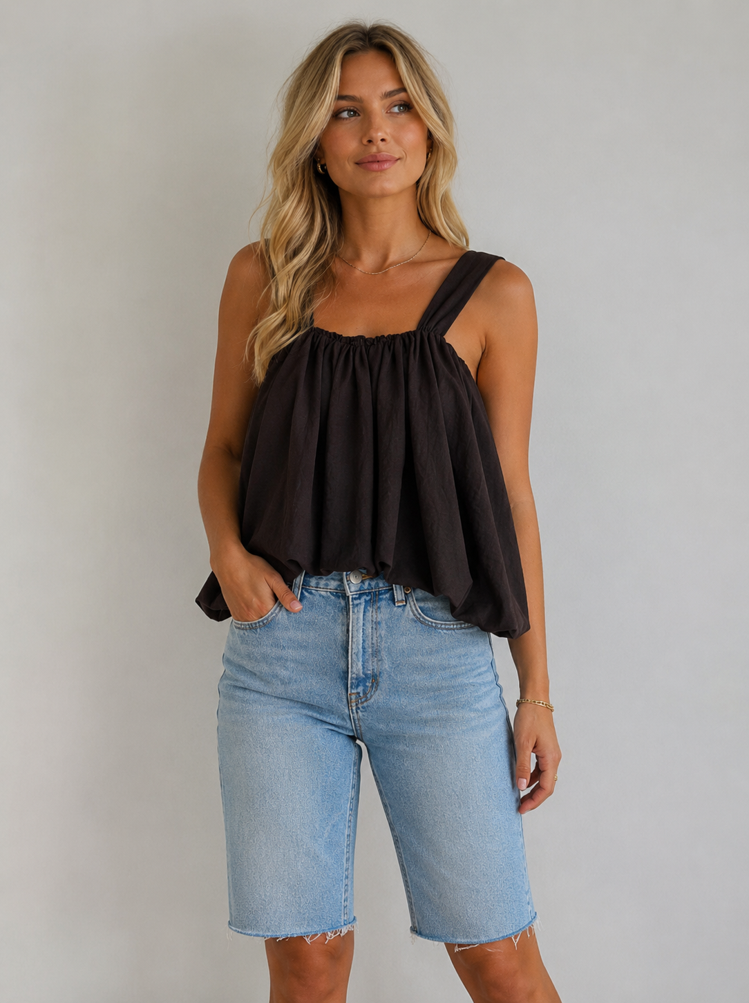 Bruine  balloon top