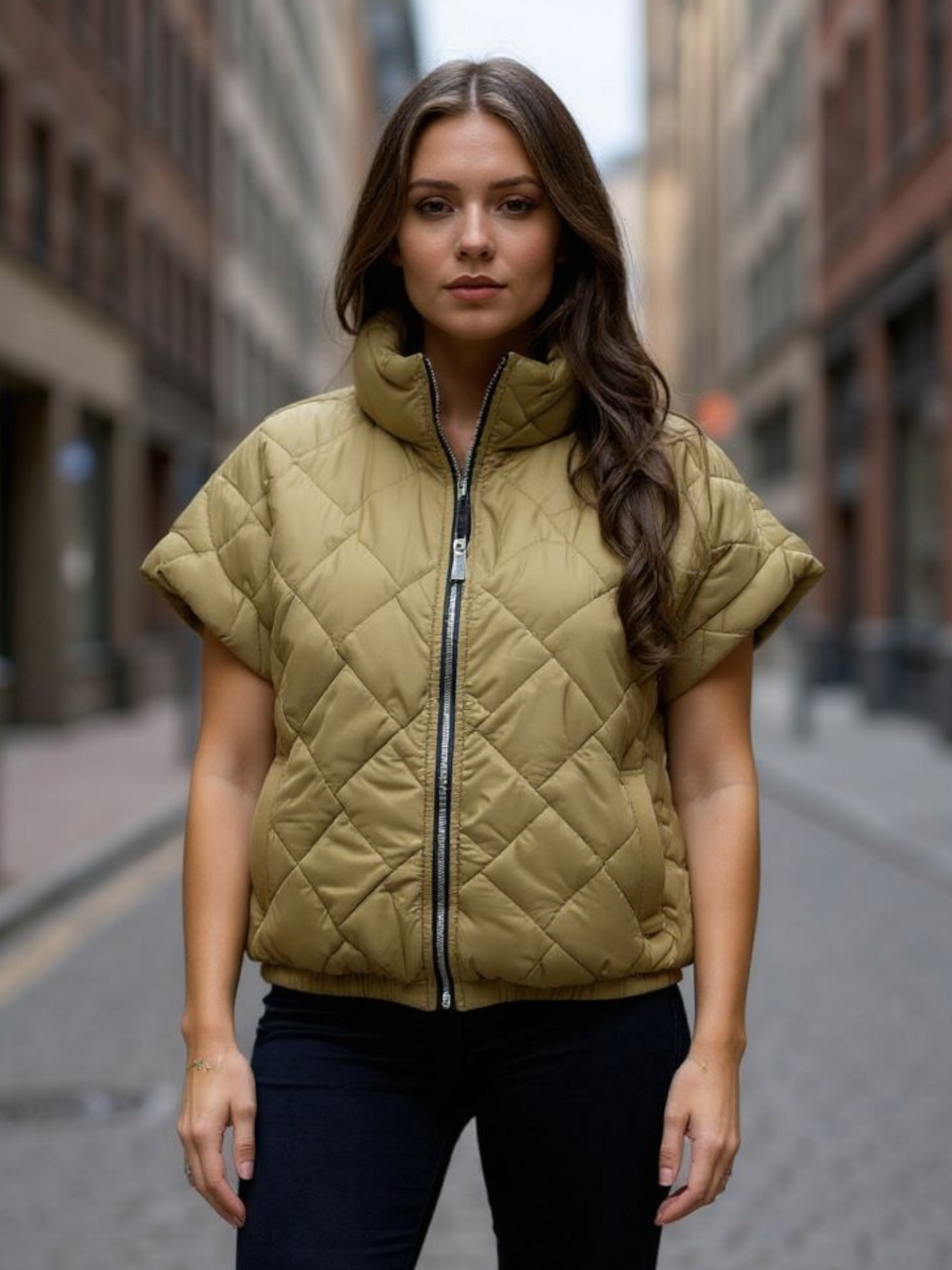 Bodywarmer | camel/geel