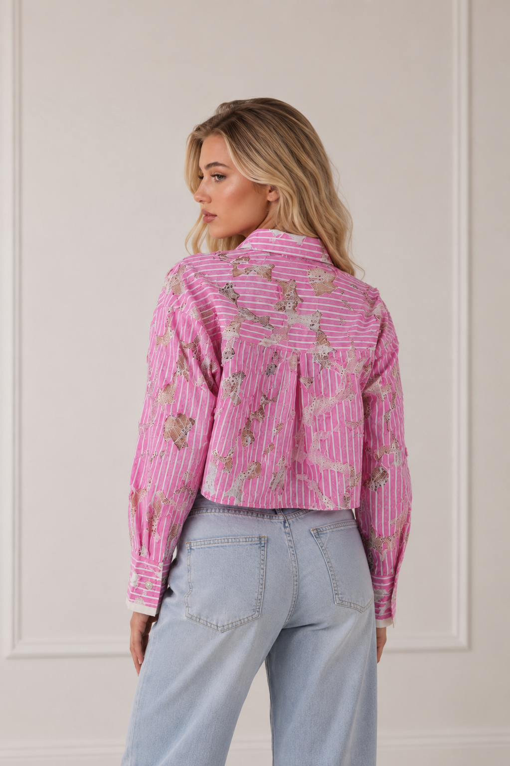 Striped Blouse Roze – Gestreepte Damesblouse voor Lente & Zomer