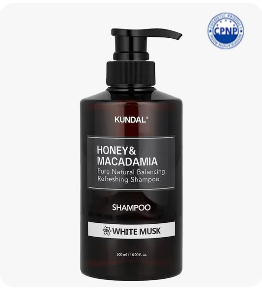 Kundal Honey & Macadamia Shampoo – White Musk 500ml