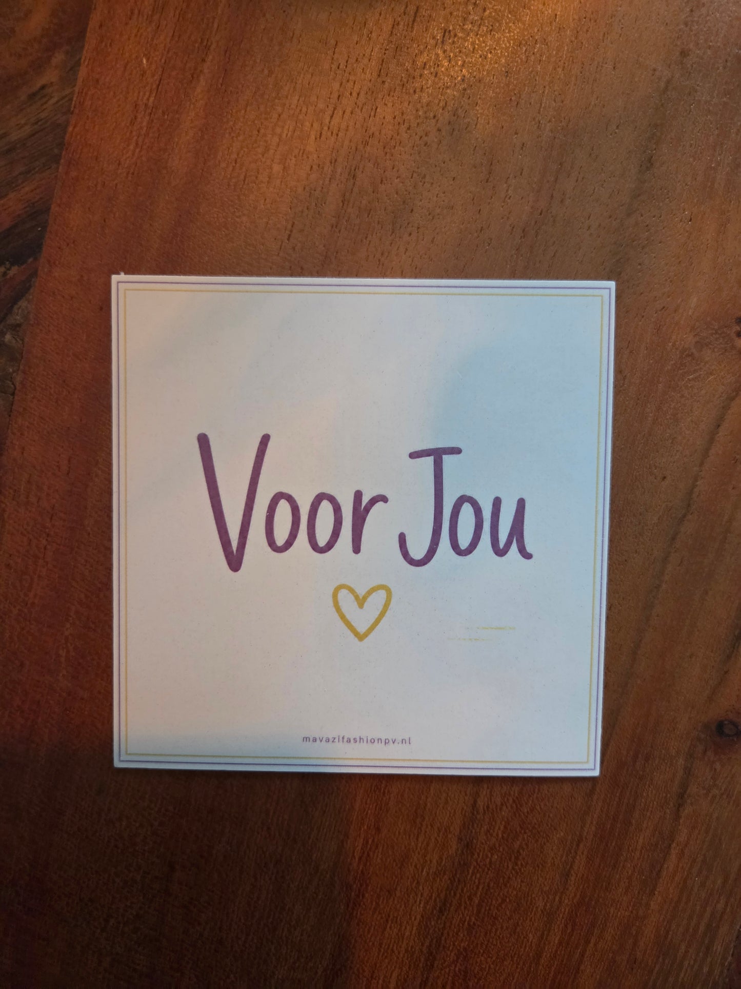 Cadeaukaartje – 10 × 10 cm