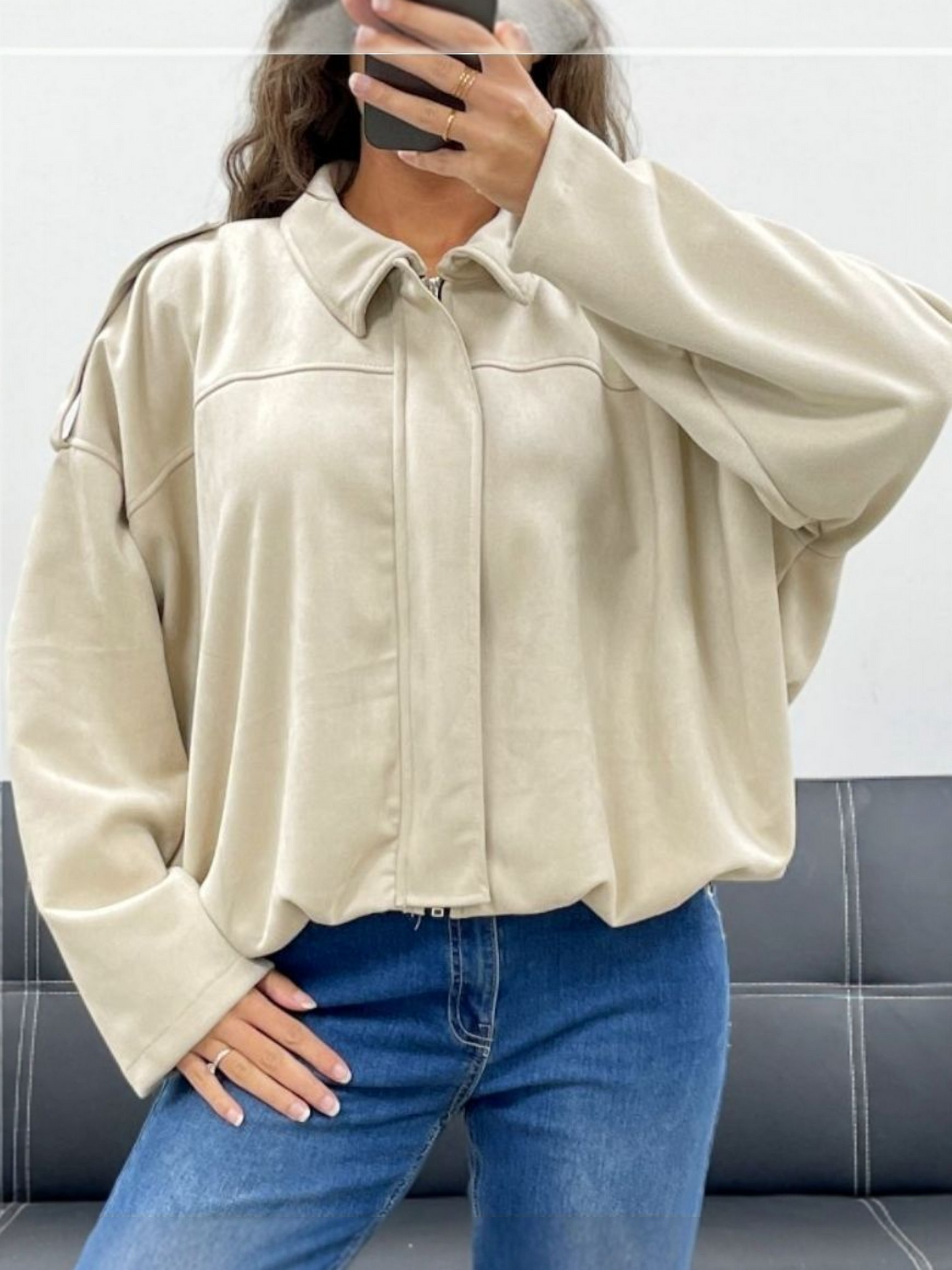 Suède jacket | beige