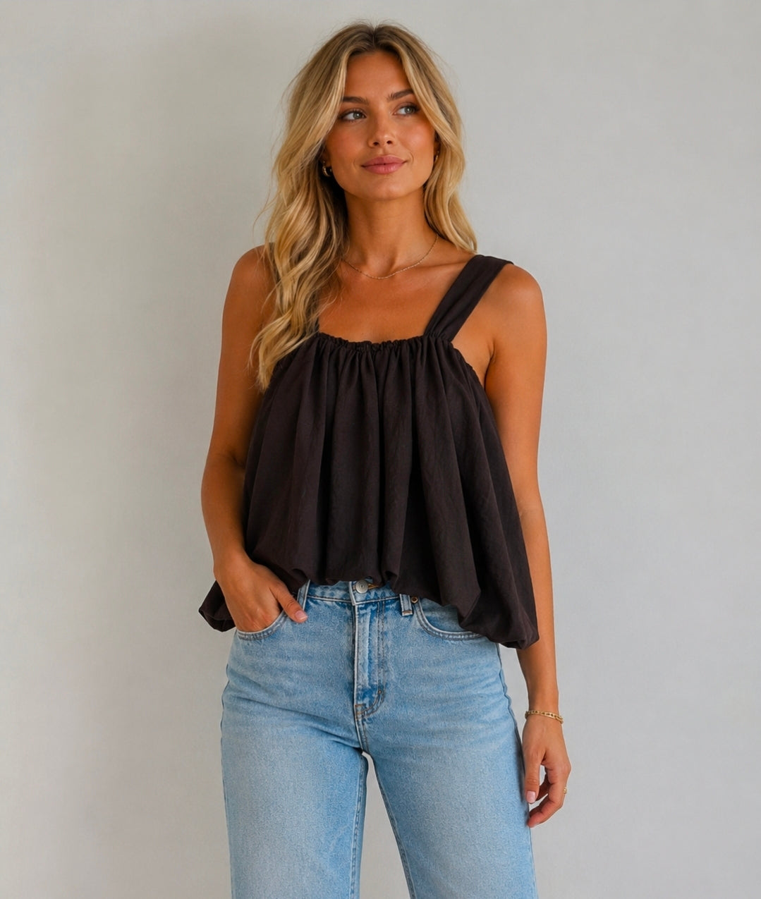 Bruine  balloon top