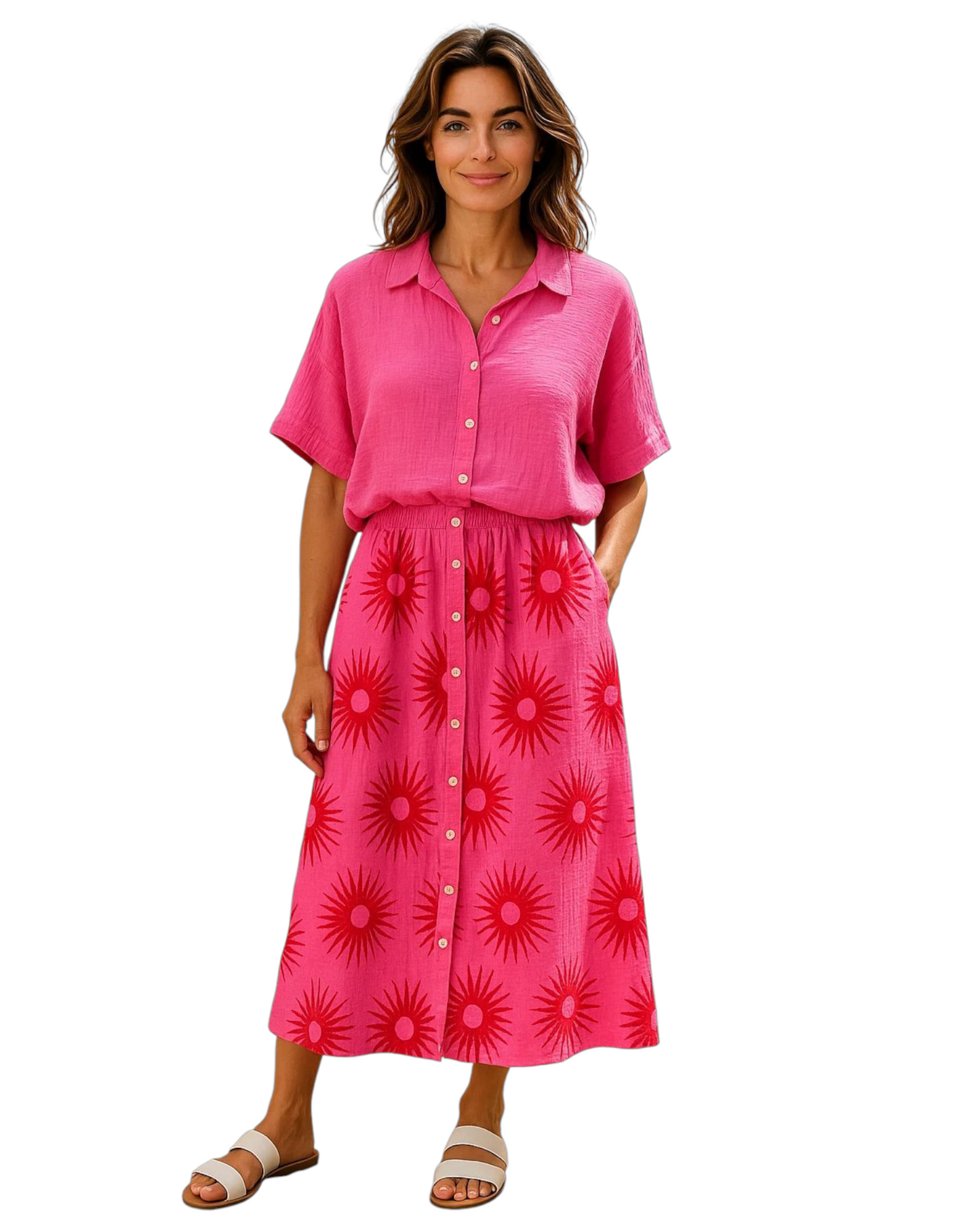 Blouse fuschia