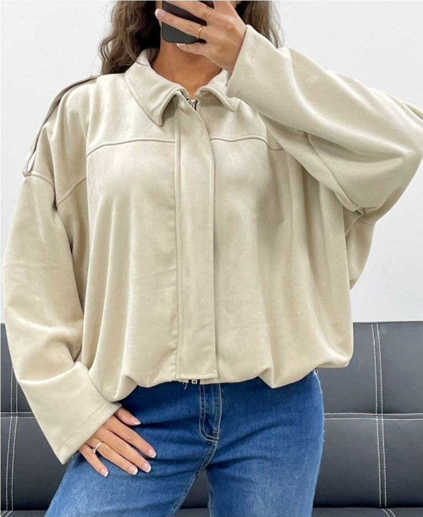 Suède jacket | beige