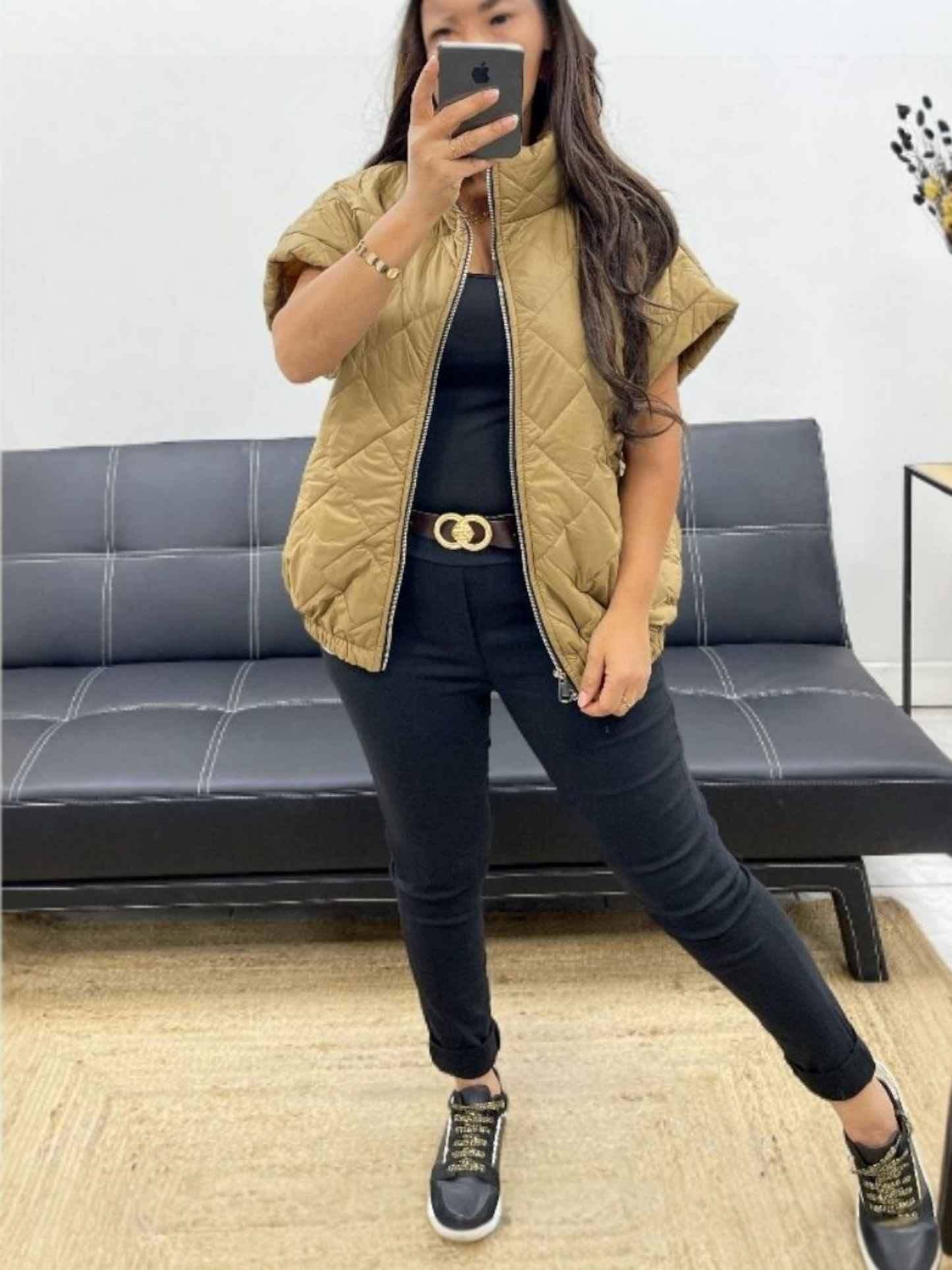 Bodywarmer | camel/geel