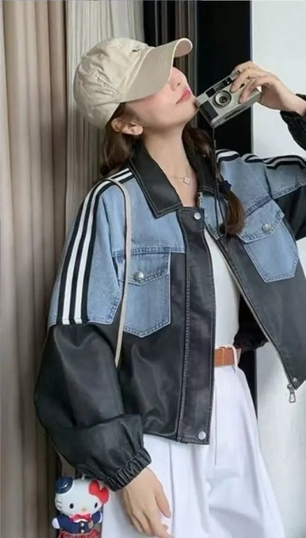 Paris jacket with denim