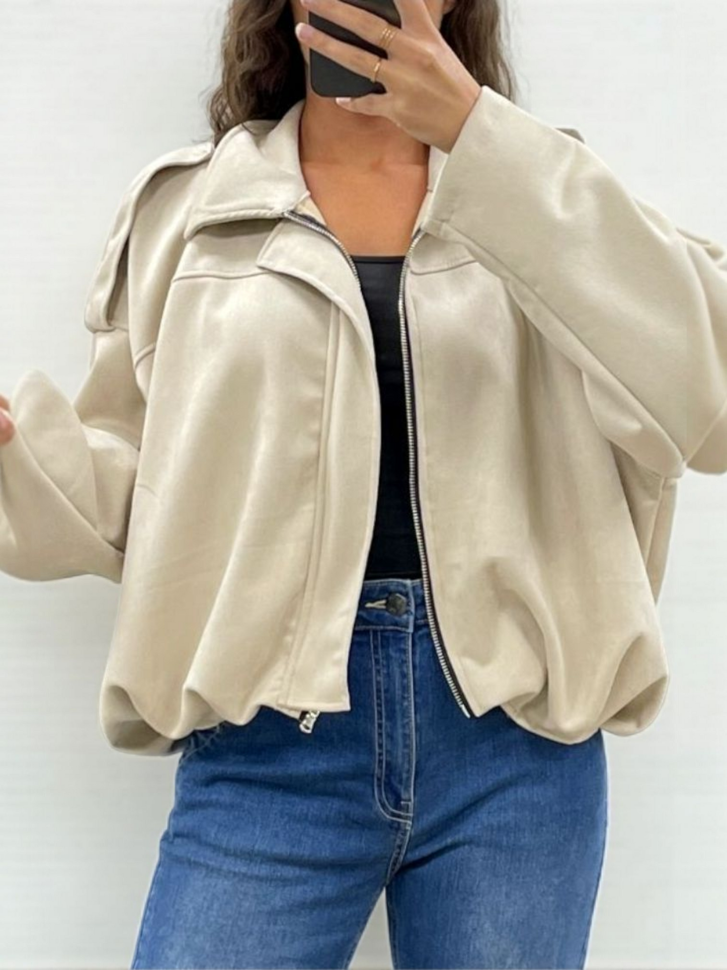 Suède jacket | beige