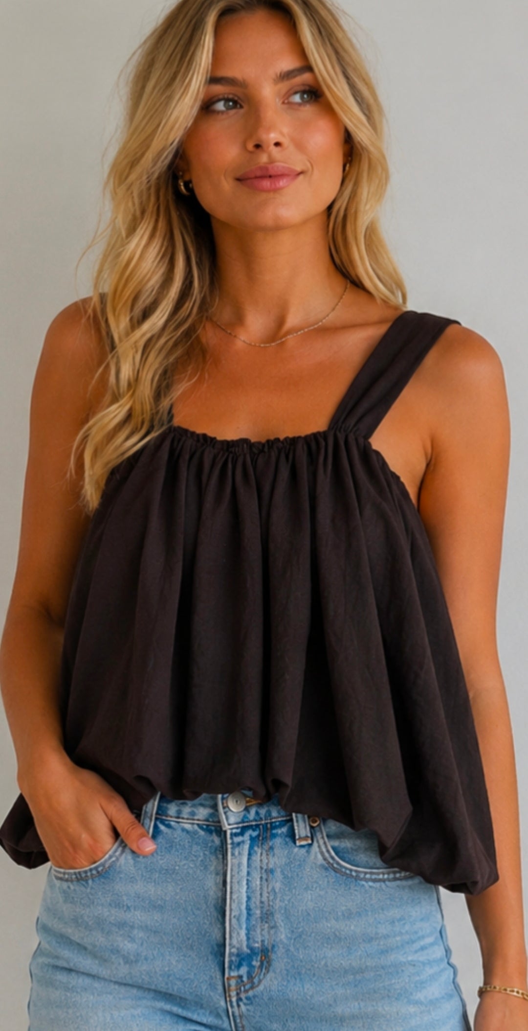 Bruine  balloon top