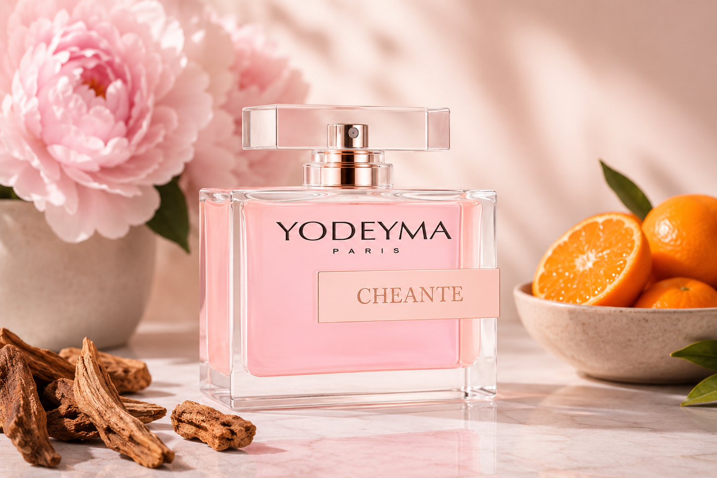 Yodeyma Cheante Eau de Parfum damesparfum met mandarijn, pioenroos en vetiver | Mavazi Fashion PV