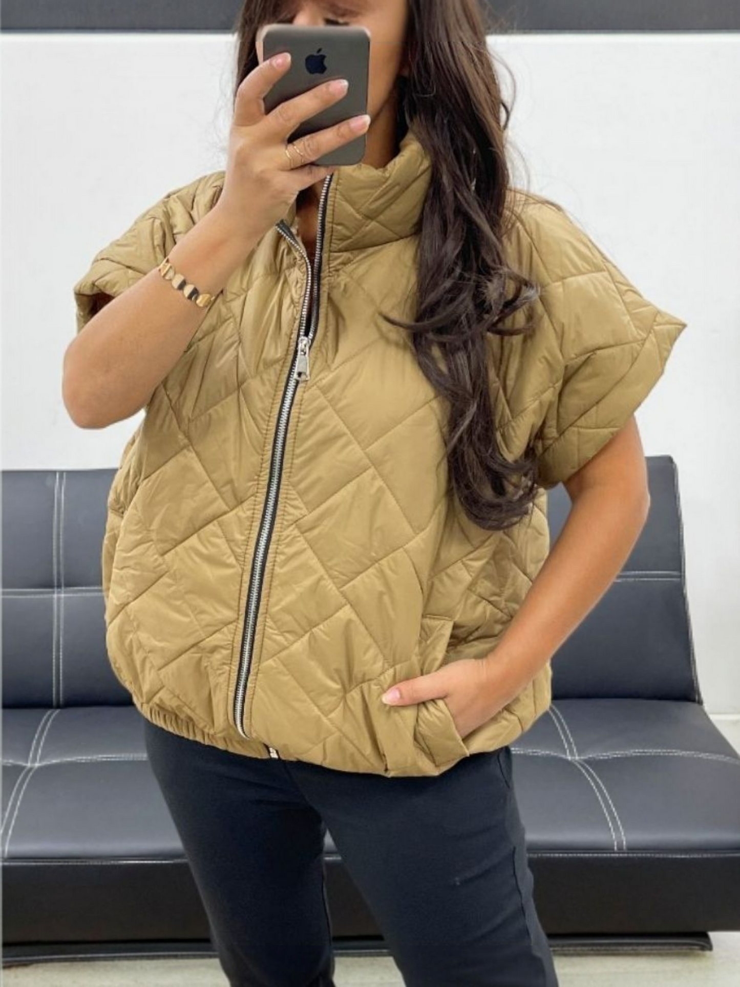 Bodywarmer | camel/geel