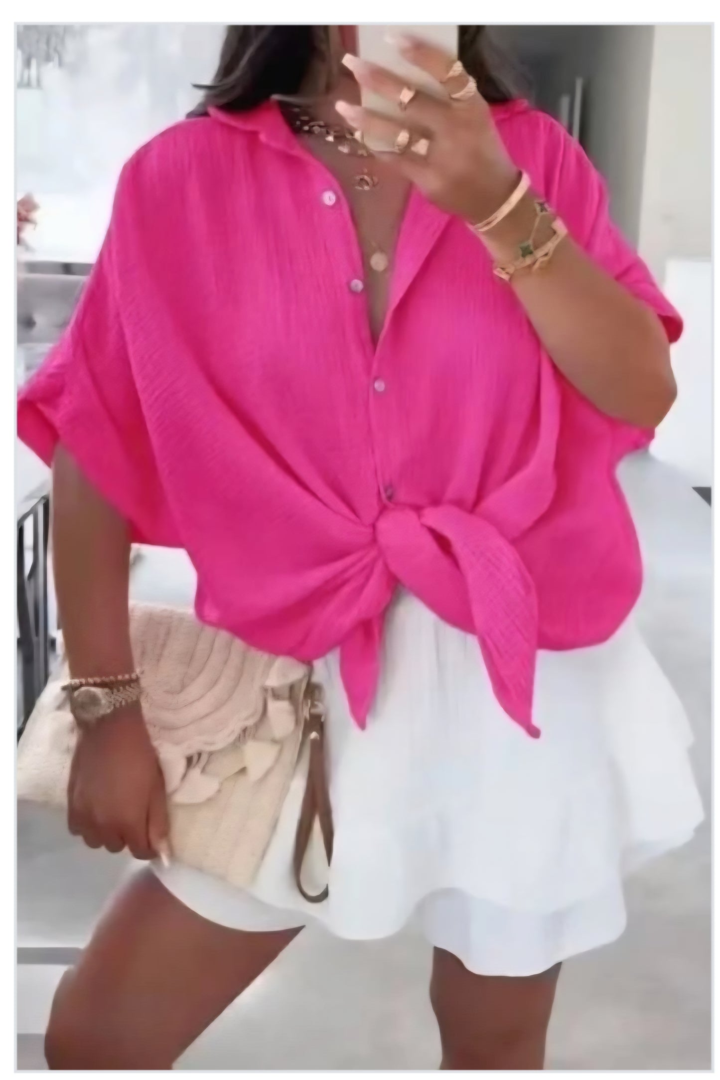 Blouse fuschia