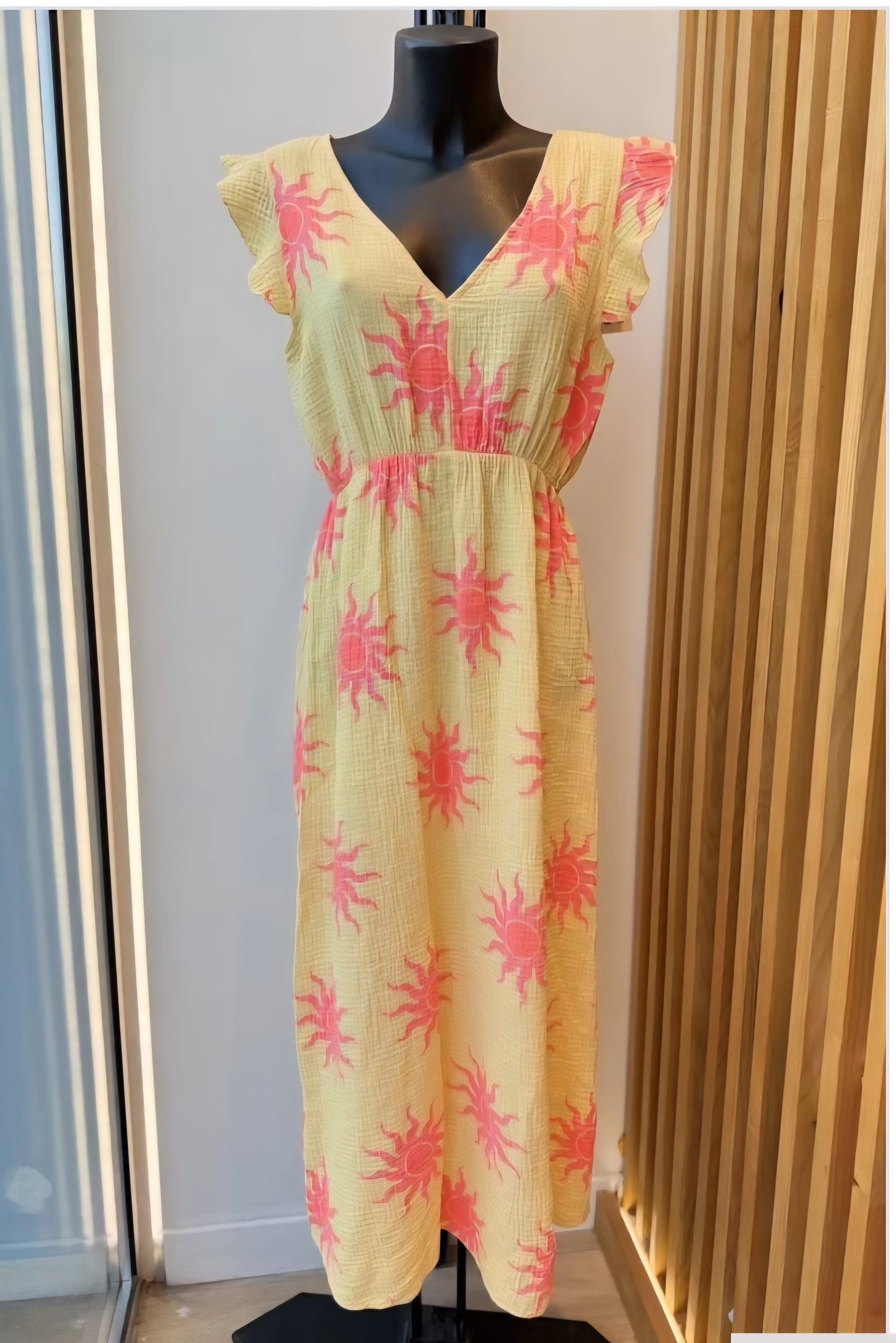 Solar dress geel