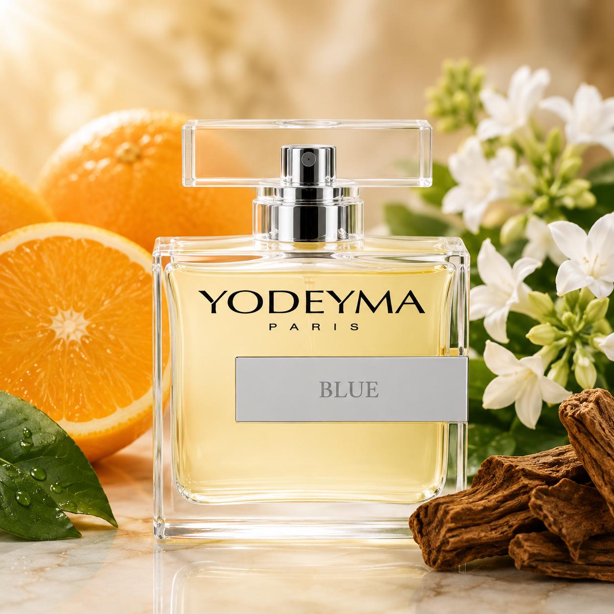 Yodeyma Blue Eau de Parfum herenparfum met bergamot, lavendel en cederhout – frisse luxe herengeur online kopen bij Mavazi Fashion PV
