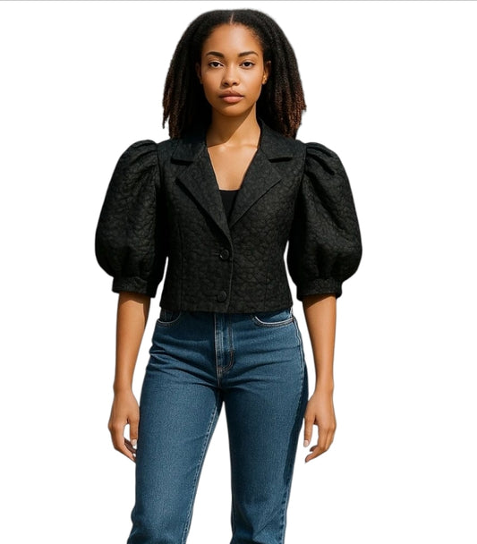 Mina spring blazer zwart