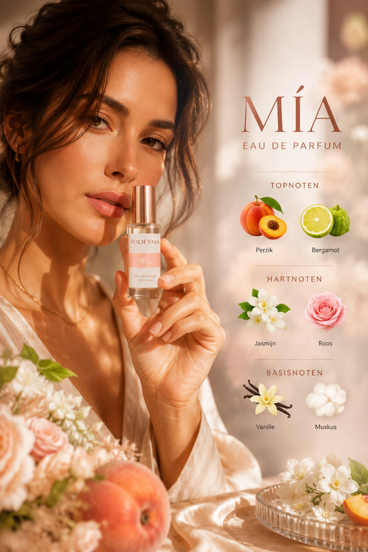 Yodeyma Mía Eau de Parfum Dames – Elegante Bloemige Geur – 15 ml