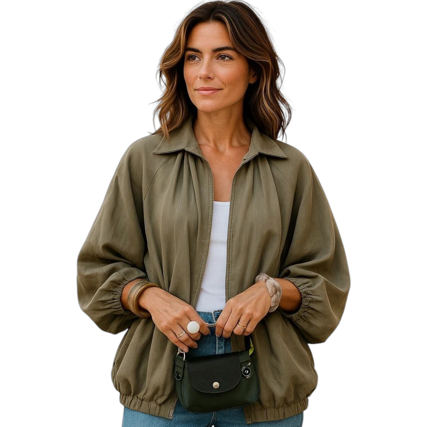 Batwing ballon jacket