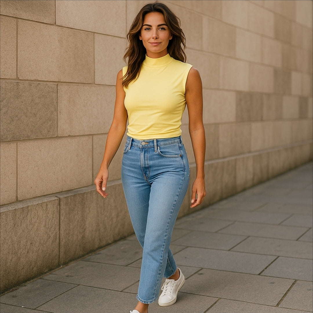 Butter yellow top