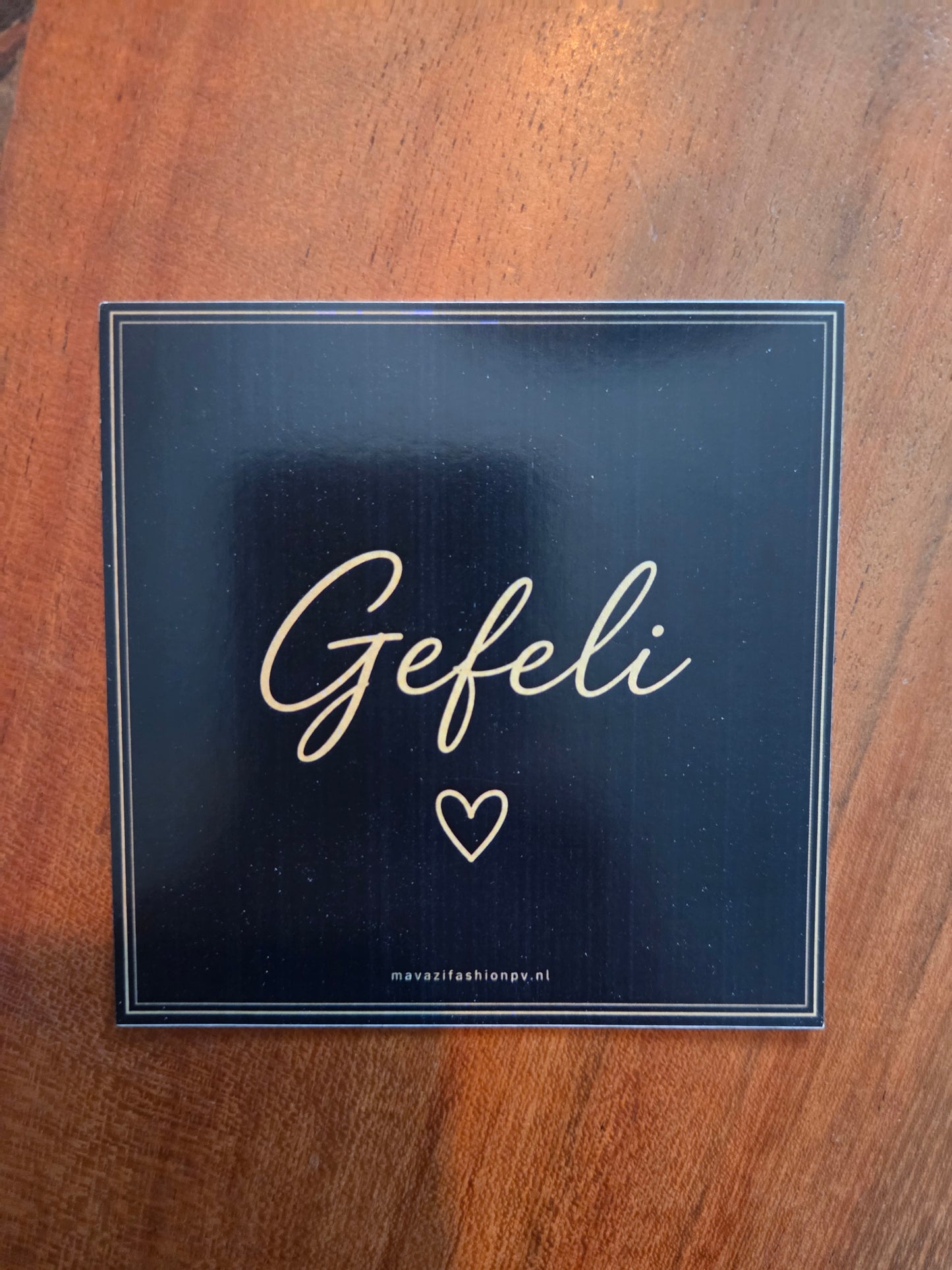 Cadeaukaartje – 10 × 10 cm