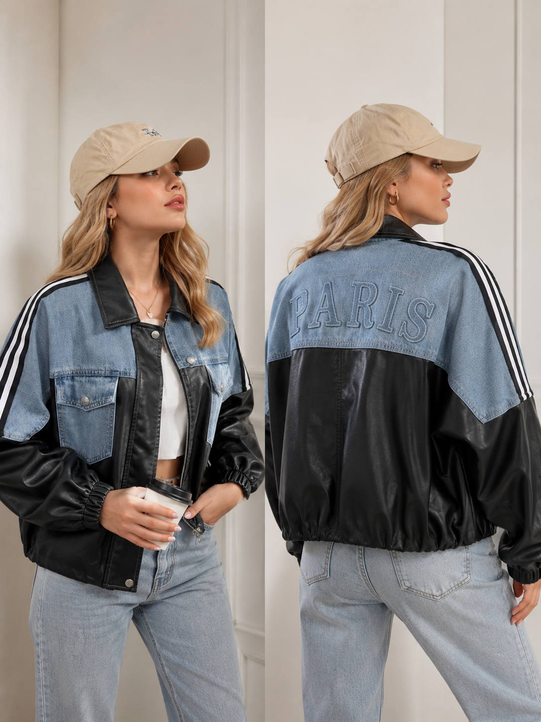 Paris jacket with denim