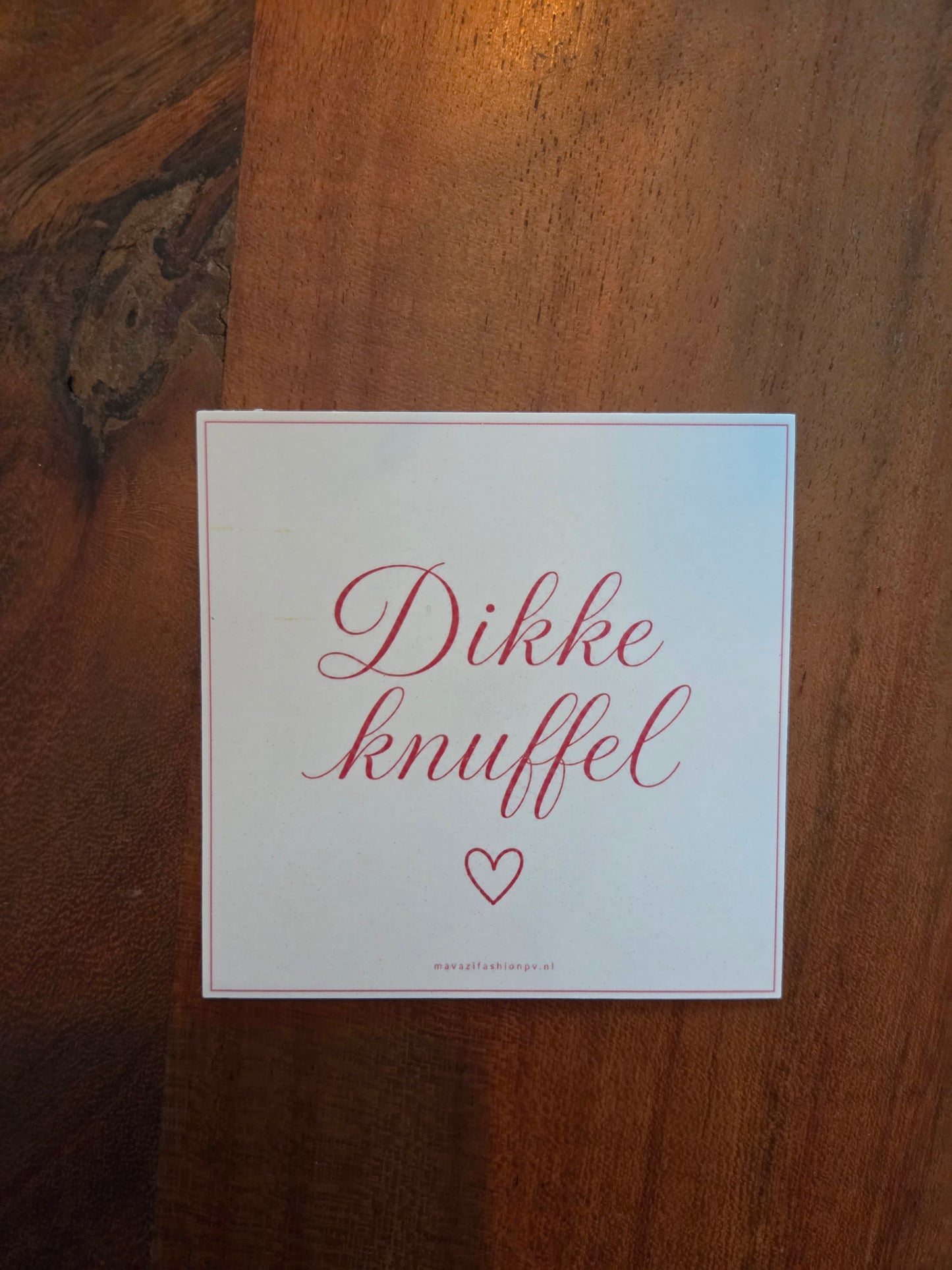 Cadeaukaartje – 10 × 10 cm