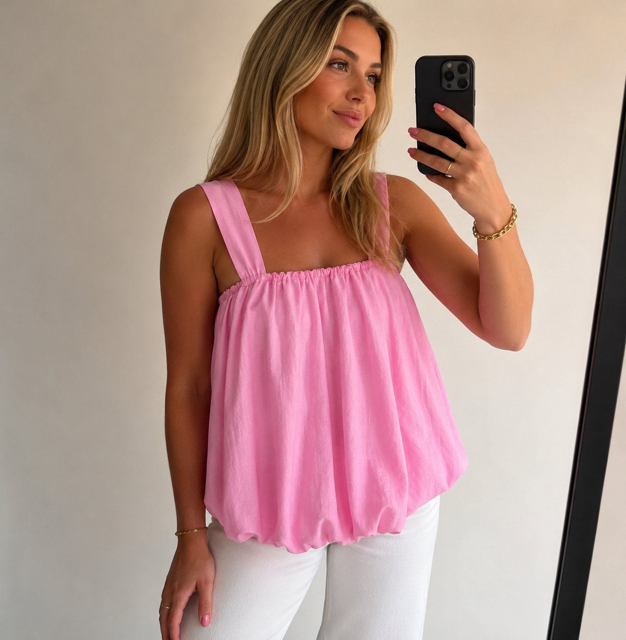 Roze balloon top