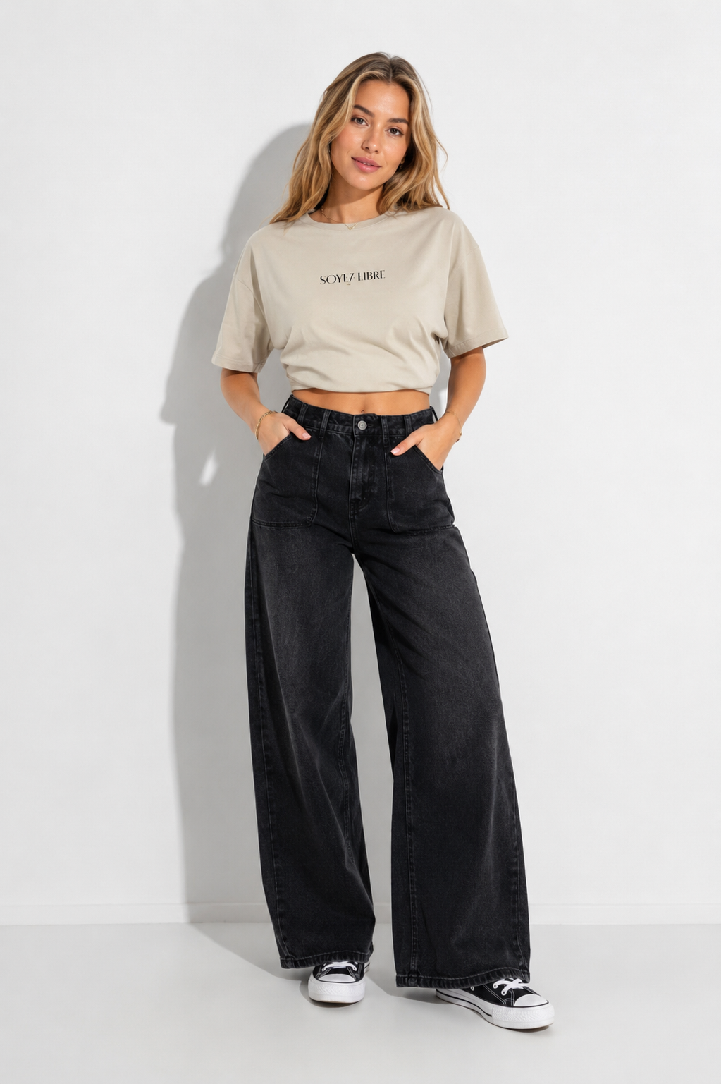 Carry Relaxed Fit Jeans – Wide Leg Denim met Leuke Details