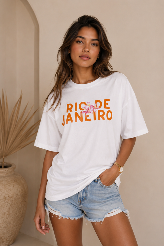 T-shirt Rio de Janeiro | Wit