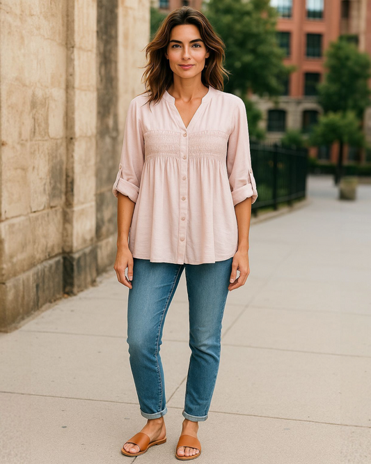 Elsa pink blouse