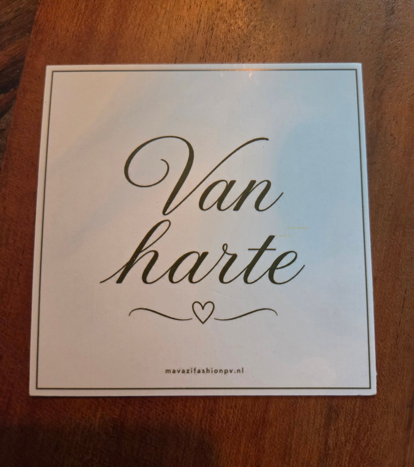 Cadeaukaartje – 10 × 10 cm
