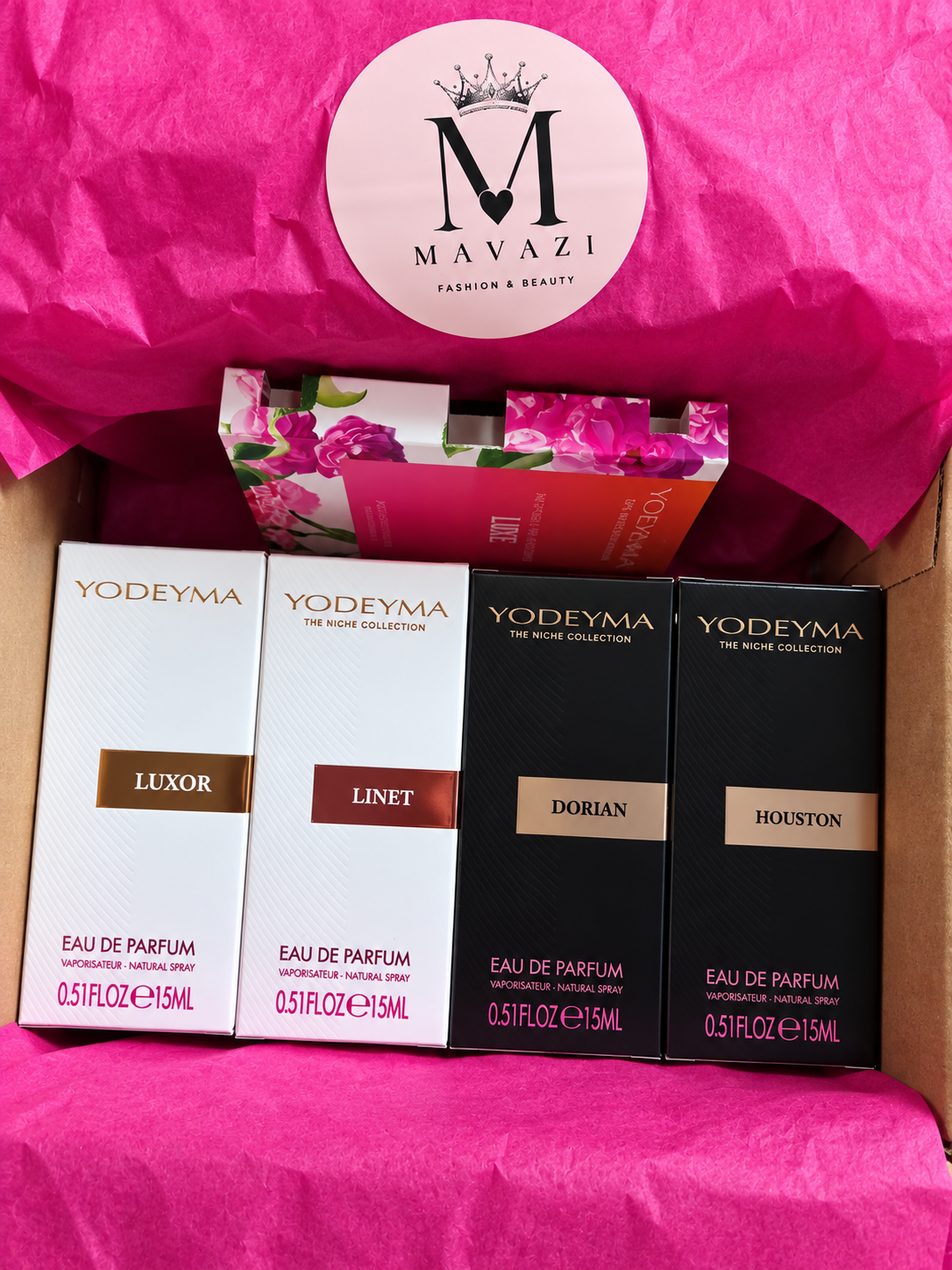 YODEYMA Parfum Geurbox – 4 x 15 ml naar keuze