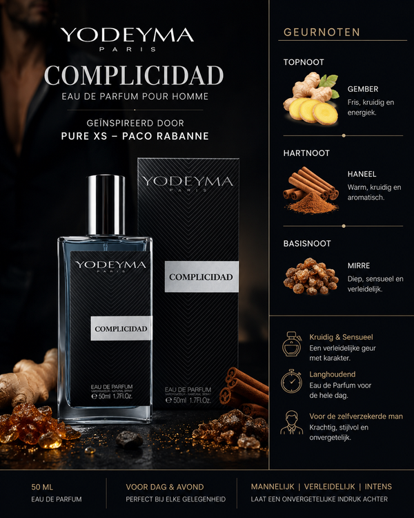 Complicidad Yodeyma | Kruidige herengeur geïnspireerd op Pure XS