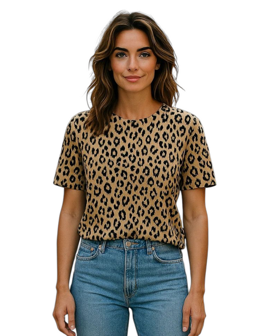 Panter t-shirt leah taupe